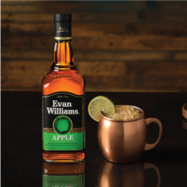 Evan Williams Spiced Cider Apple Whiskey Liqueur, 750 ml Bottle