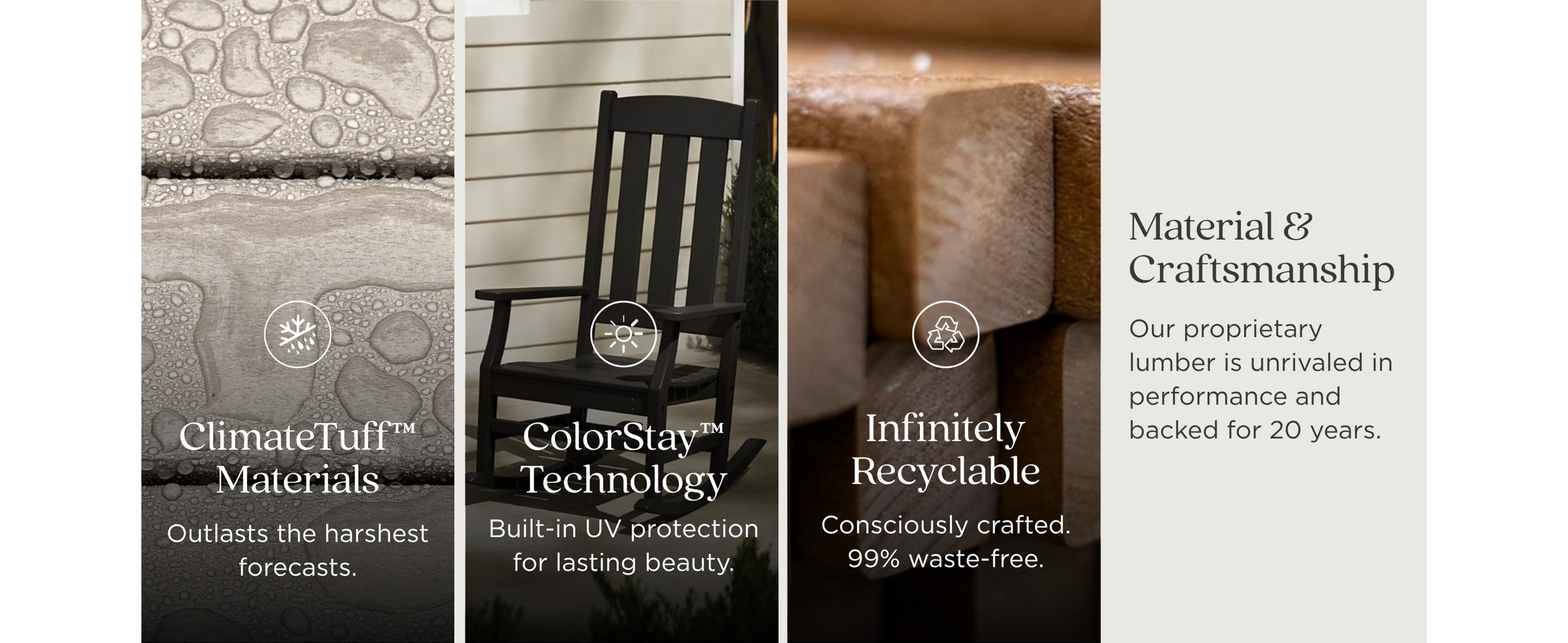 climatetuff materials outlasts the harshest forecasts color stay technology built-in uv protection