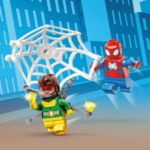 LEGO Marvel Spider-Man's Car and Doc Ock Set 10789, Spidey y sus increíbles  amigos juguete para construir para niños de 4 años con piezas que brillan