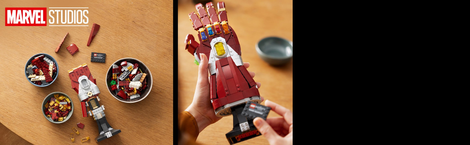 Iron man hot sale gauntlet lego