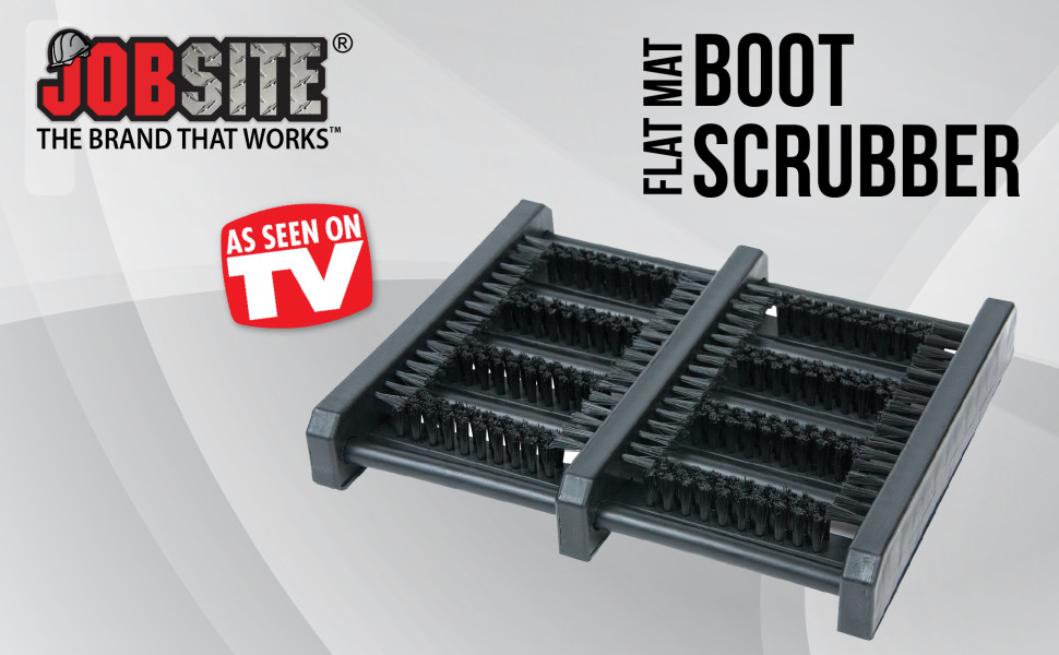 JobSite Boot Scrubber - The Original Shoe Scraper & Cleaner Brush –  FootMatters Webstore