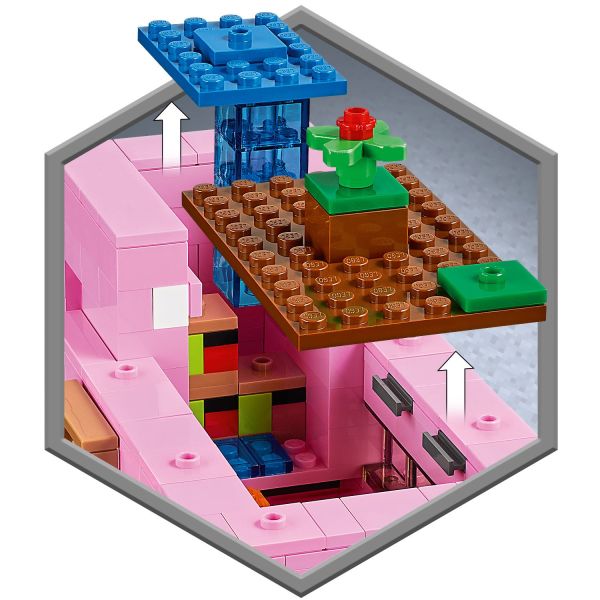 LEGO: LEGO MINECRAFT 21170 - LA BOÎTE EN RUINE LA MAISON COCHON -  Vendiloshop