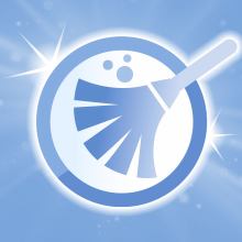 Ninety nine percent dust free cat litter minimizes dust. Illustration.