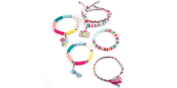 Make It Real - Summer Vibes Heishi Bead Bracelets - DIY Charm Bracelet  Making Kit with Case - Friendship Bracelet Kit with Beads, Charms & Thread  